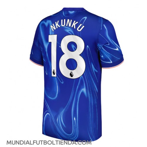 Camiseta Chelsea Christopher Nkunku #18 Primera Equipación Replica 2024-25 mangas cortas